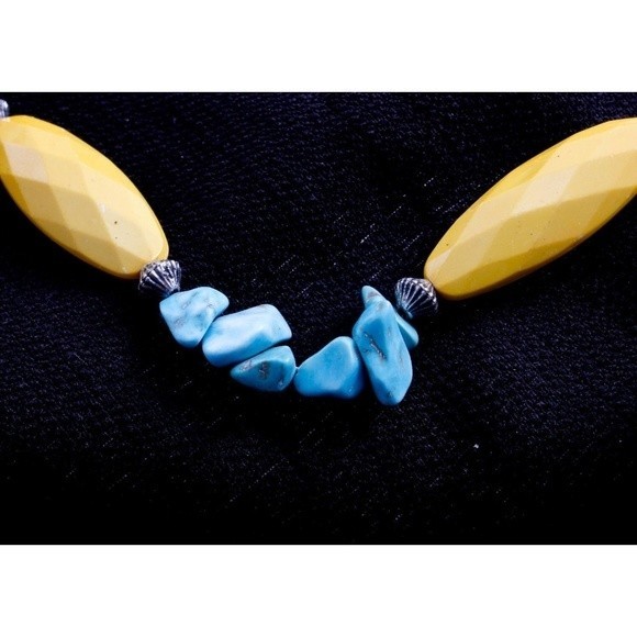 Chuns Fashion Turquoise Synthetic Yellow, Turquoise and Pearl Beads - Picture 2 of 4